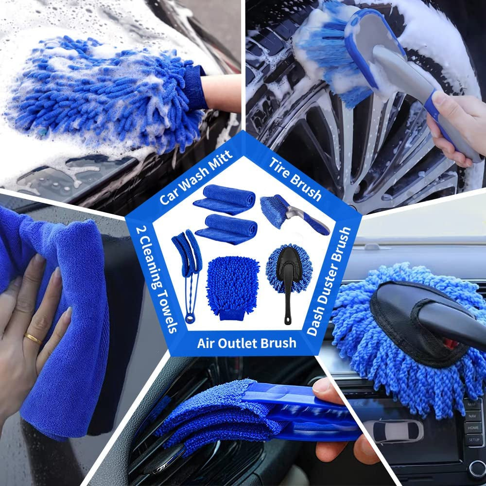 27Pcs Car Detailing Kit, Interior Car Cleaning Kit, Car Detailing Brush Set.New