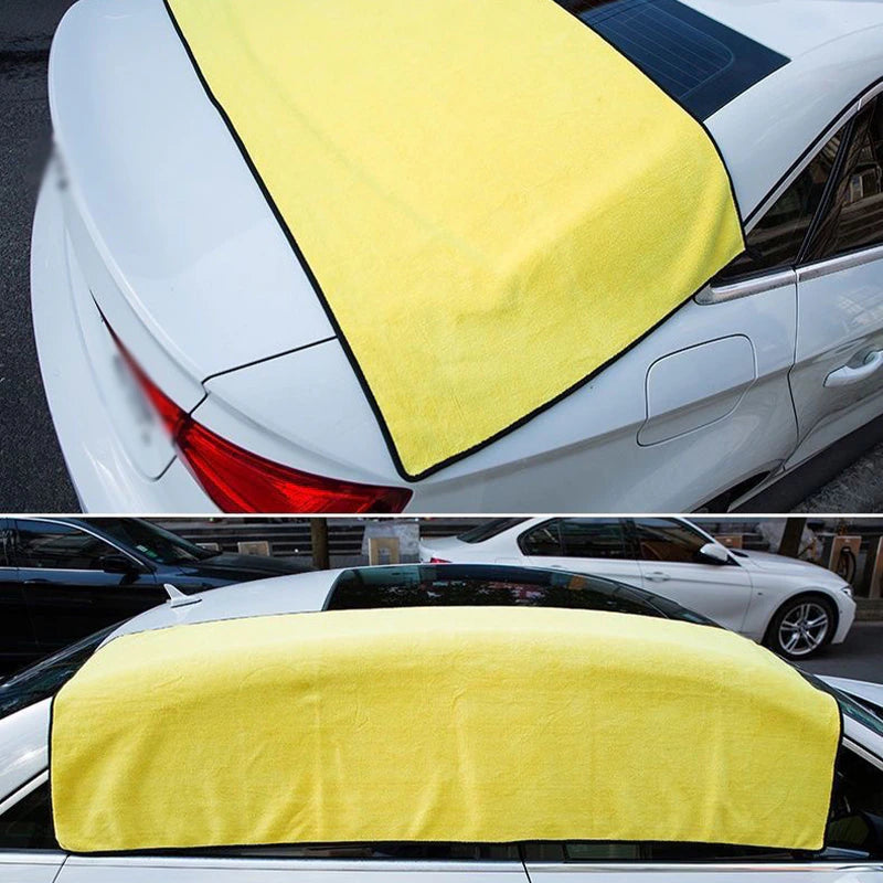 Large Size Microfiber Towels Car Washing Towel 160X60Cm Car Whole Body Cleaning Dry/Wet Dual Use Super Absorbent Rags