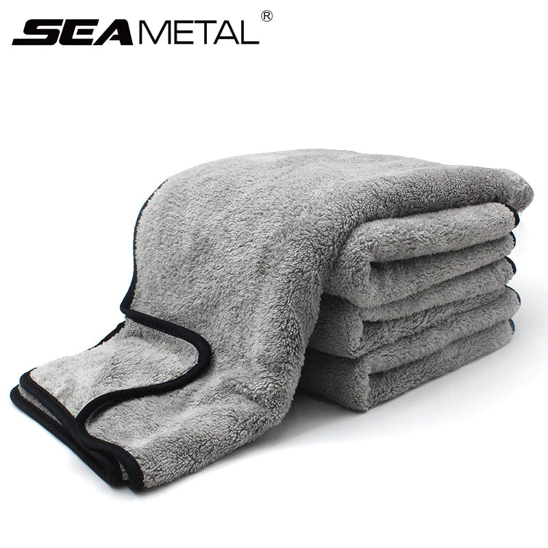 Microfiber Towel Car Wash Cloth Auto Cleaning Door Window Care Thick Strong Water Absorption for Car Home Automobile Accessories