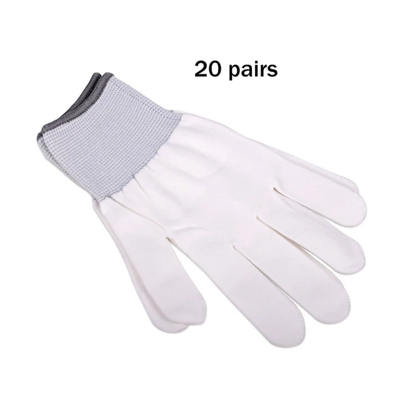 4/12 Pairs Anti-Static Car Wrap Gloves Window Tint Carbon Fiber Vinyl Film Install Nylon Work Gloves Auto Washing Mitten