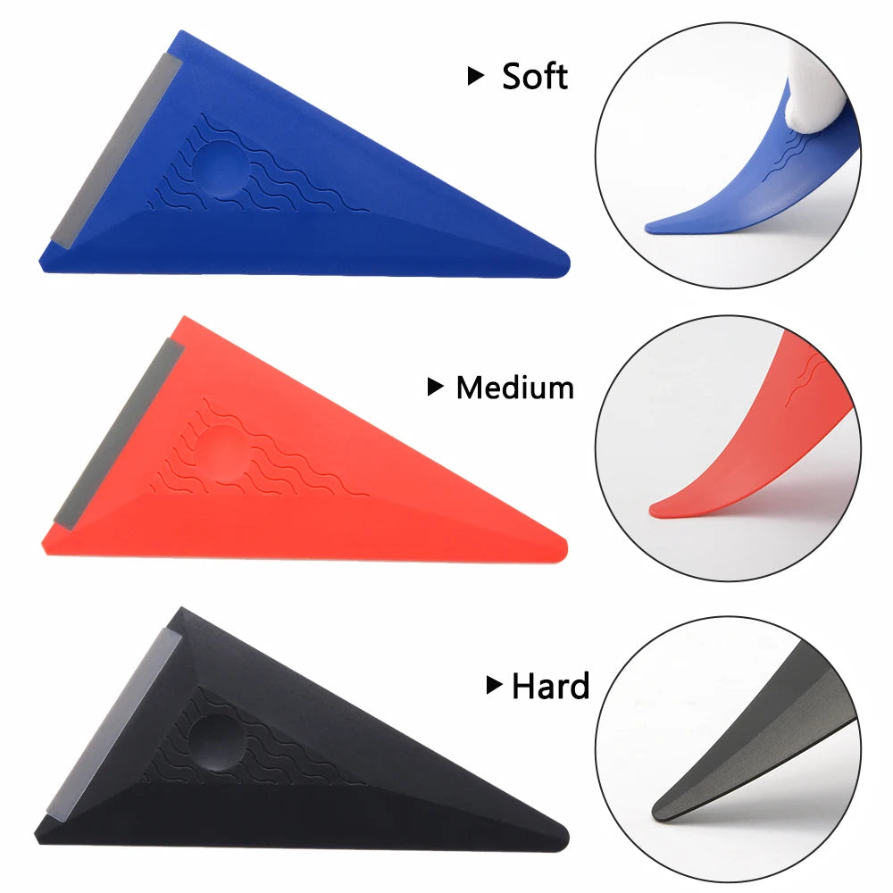 Window Tinting Car Wrap Squeegee Silicone Rubber Windshield Glass Scraper Carbon Fiber Covering Film Vinyl Applicator Tool