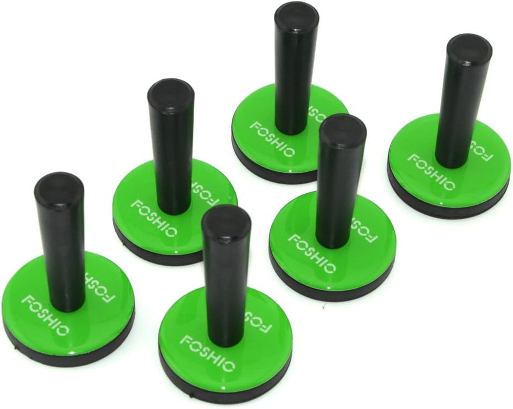 6PCS Green Car Vinyl Wrap Magnet Holder Tints Tool Refrigerator Magnets