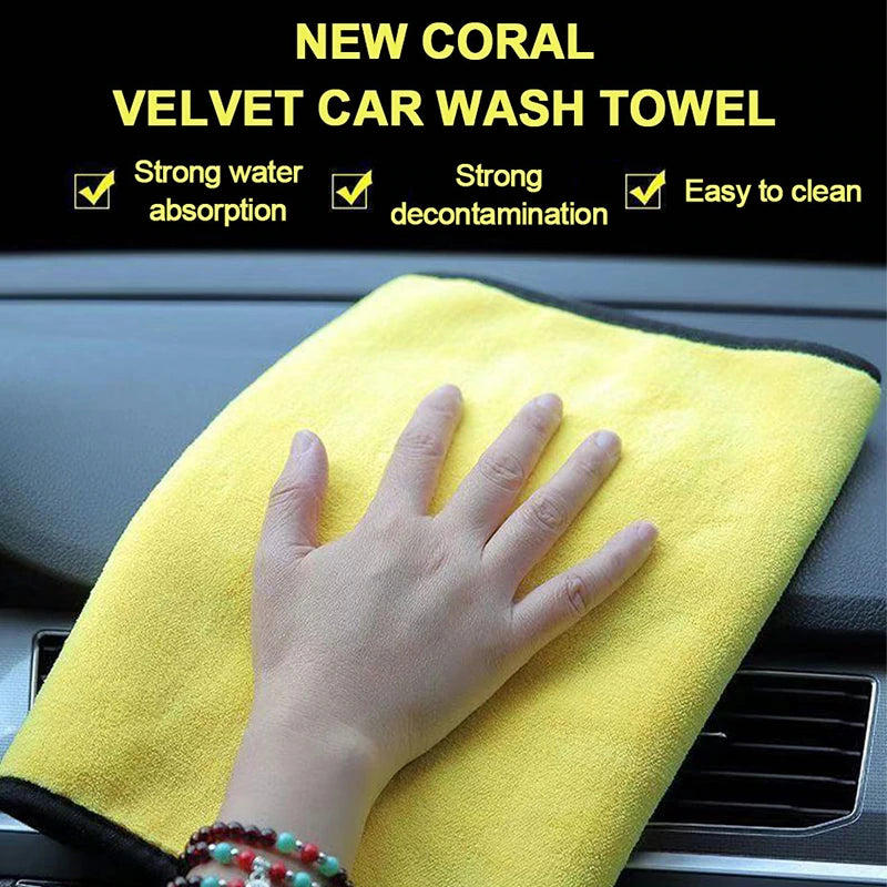 Large Size Microfiber Towels Car Washing Towel 160X60Cm Car Whole Body Cleaning Dry/Wet Dual Use Super Absorbent Rags