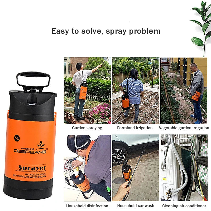 3L 5L 8L Garden Manual Pressure Sprayer Irrigation Flower Plant High Pressure Watering Can Fertilizer Agricultural Tool