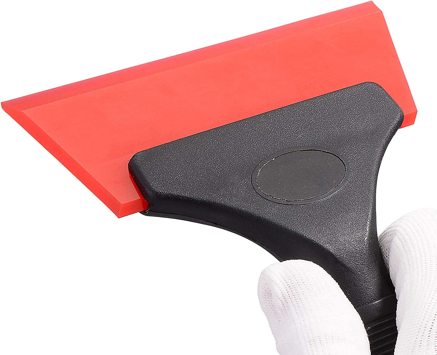 Small Squeegee 5 Inch Rubber Window Tint Squeegee for Car, Glass, Mirror, Shower, Auto,Windows -Red (Red, 1)