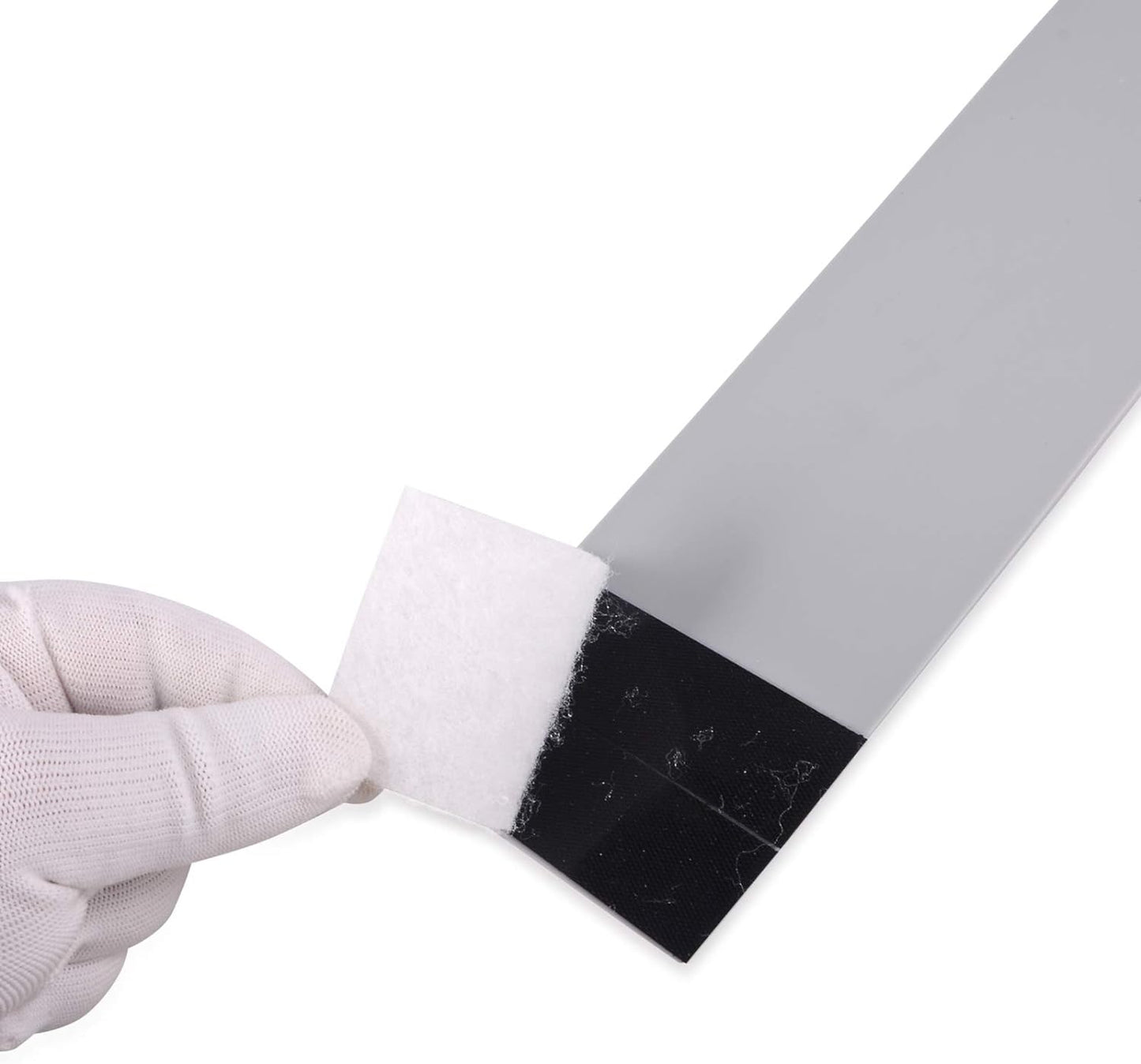 Long Reach Handle Window Tint Squeegee with Scrubber,Include 2 Extra Scouring Cloth, for Auto Film Installing, Car Interior Windshield Wipers, Cleaning Brushes and Glass Clean Washer Tool