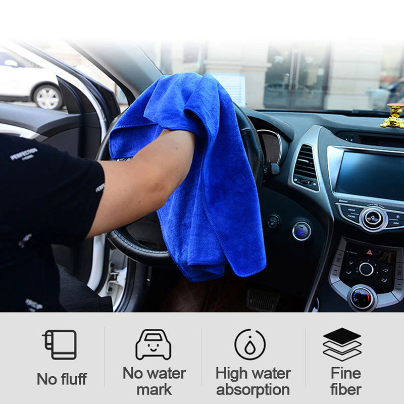 Large Size Microfiber Towels Car Washing Towel 160X60Cm Car Whole Body Cleaning Dry/Wet Dual Use Super Absorbent Rags